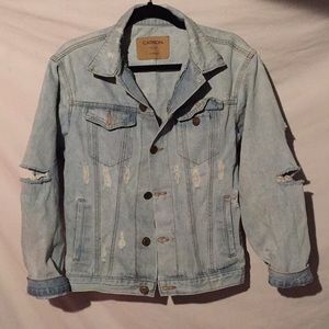 Carbon 'boyfriend fit' jean jacket